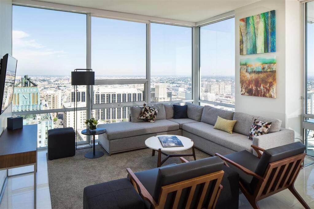 Top Floor High Rise 3 Bed Dtla Skyscraper Penthouse Los Angeles Eksteriør bilde