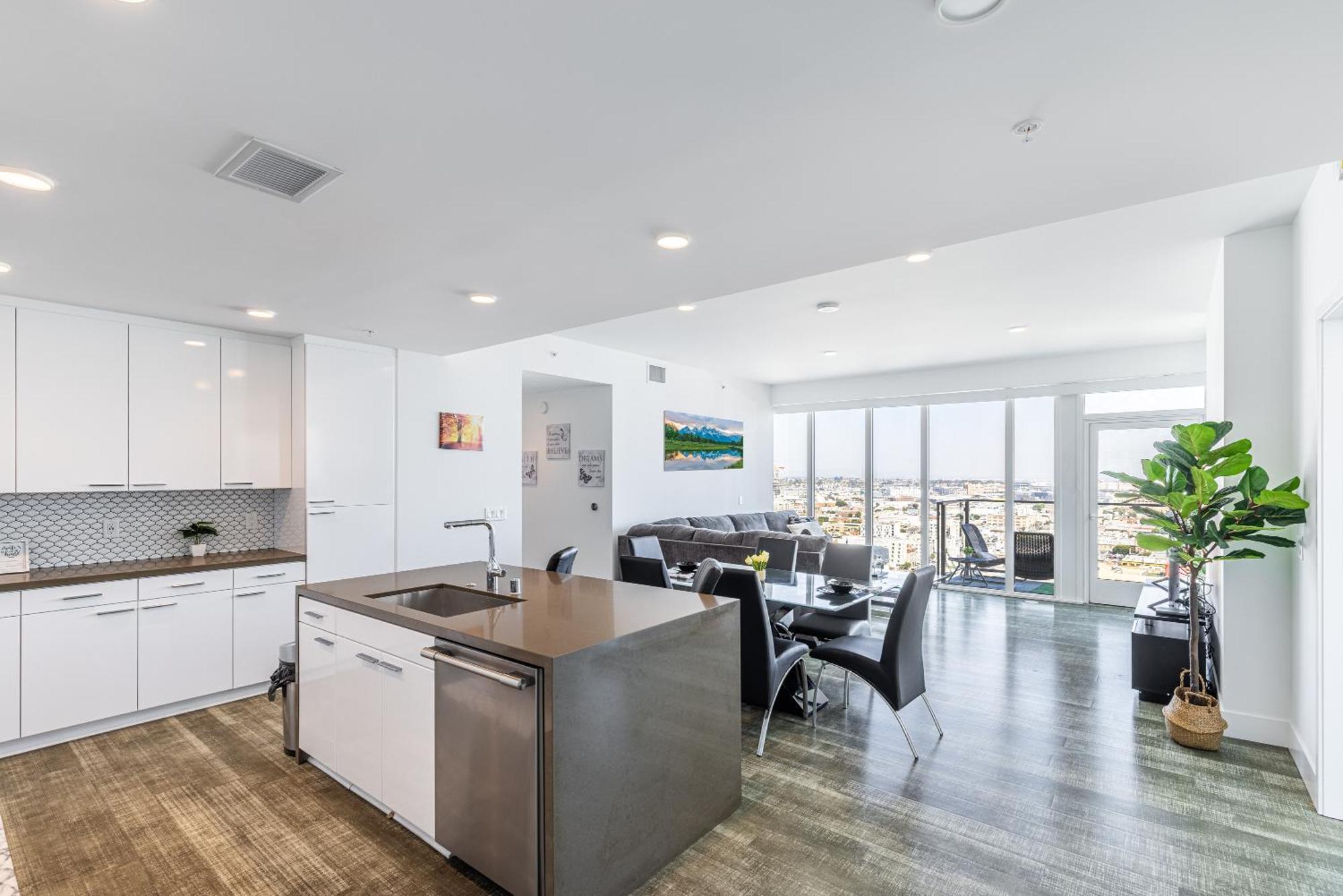 Top Floor High Rise 3 Bed Dtla Skyscraper Penthouse Los Angeles Eksteriør bilde