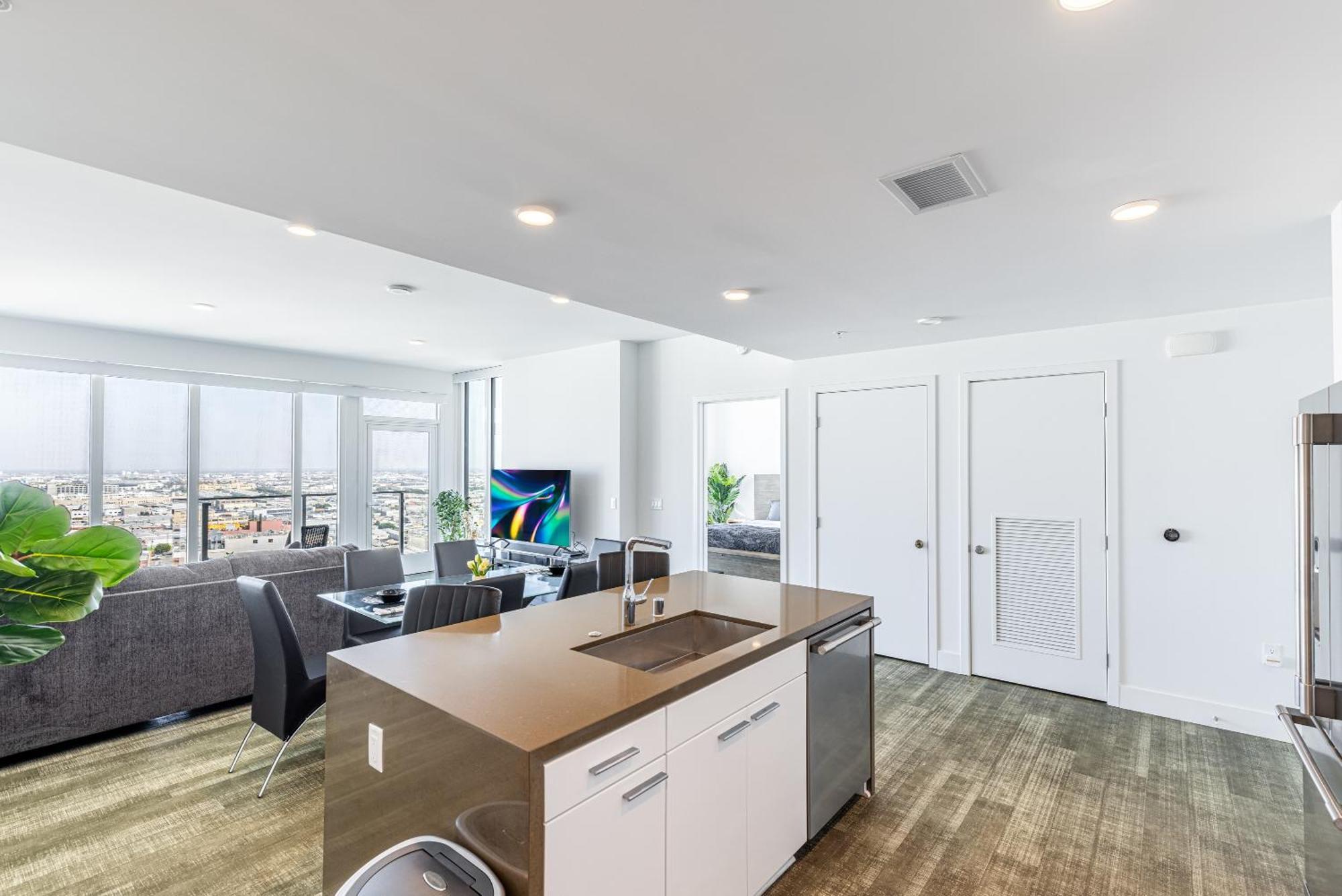 Top Floor High Rise 3 Bed Dtla Skyscraper Penthouse Los Angeles Eksteriør bilde